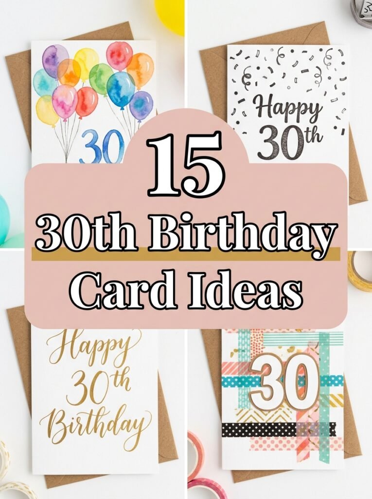 15 30th Birthday Card Ideas