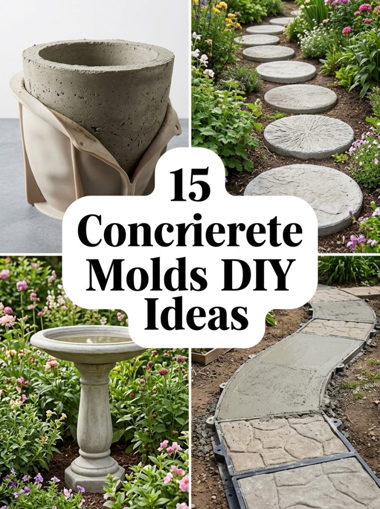 15 Concrete Molds DIY Ideas