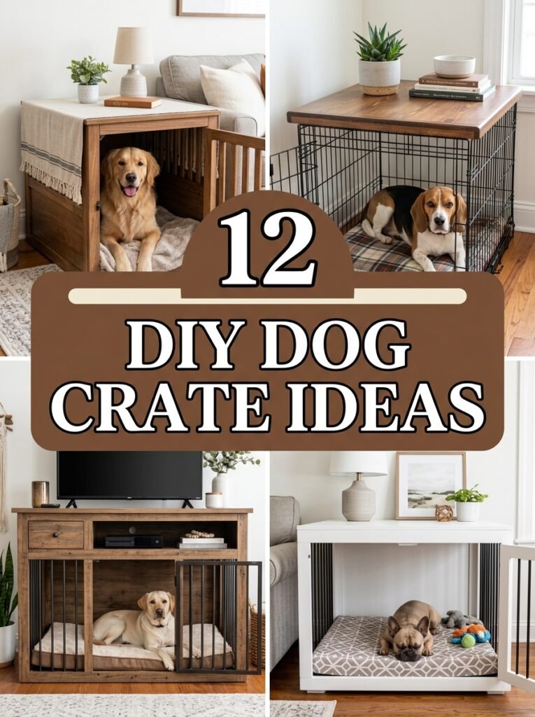 12 DIY Dog Crate Ideas