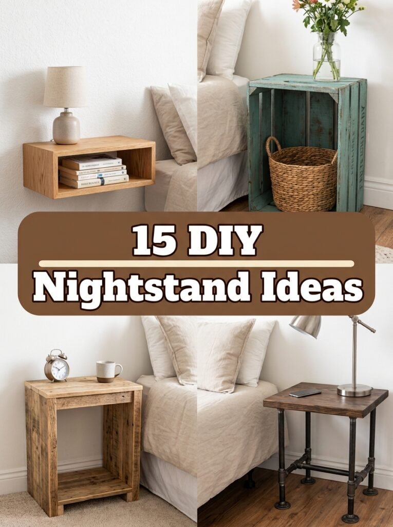 15 DIY Nightstand Ideas