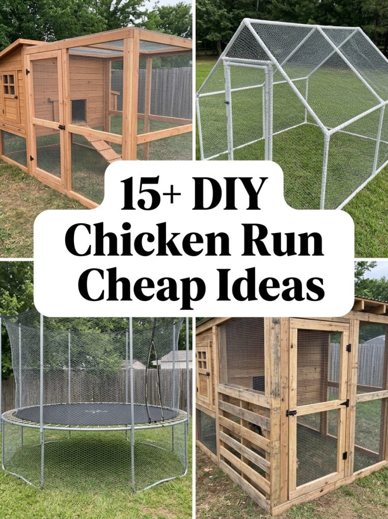 15+ DIY Chicken Run Cheap Ideas