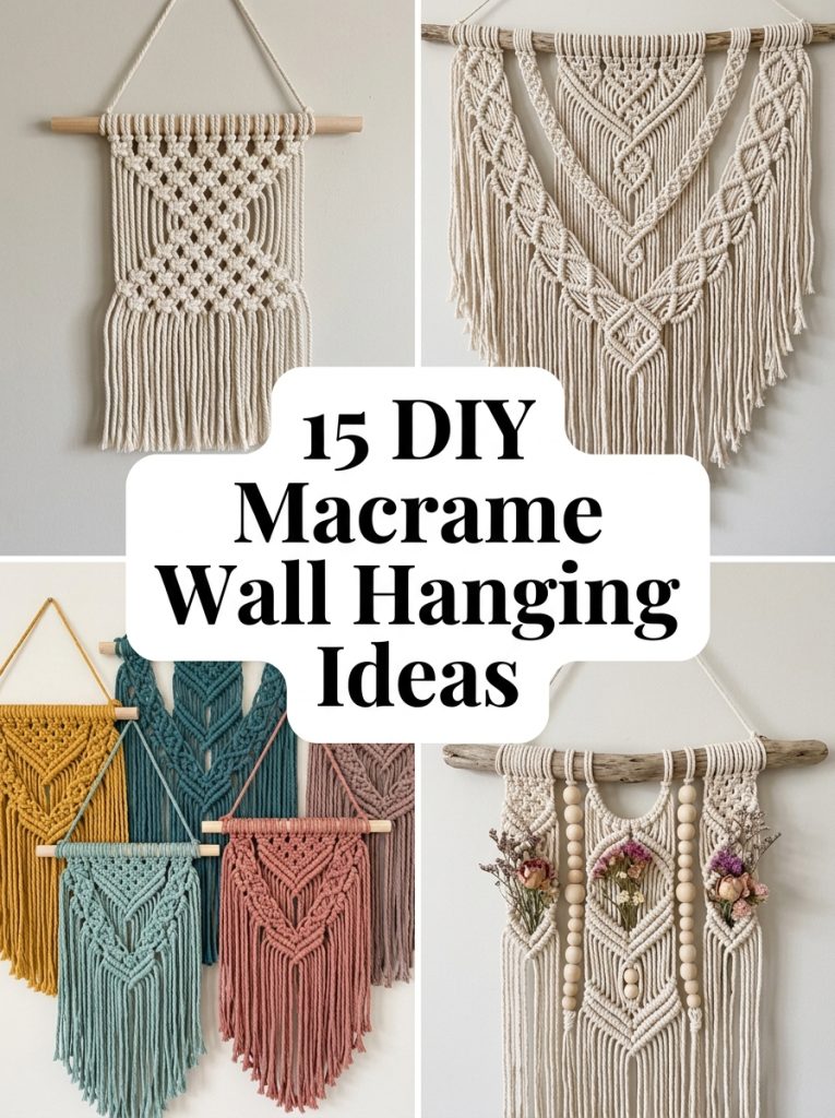 15 DIY Macrame Wall Hanging Ideas