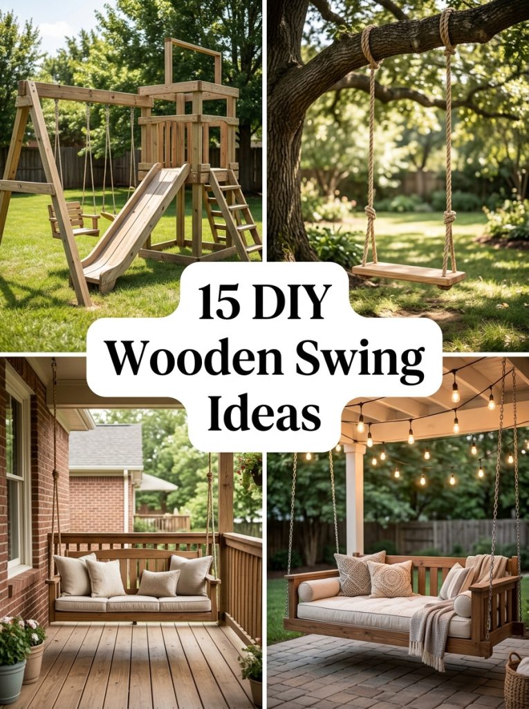 15 DIY Wooden Swing Ideas