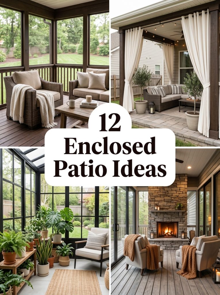 12 Enclosed Patio Ideas