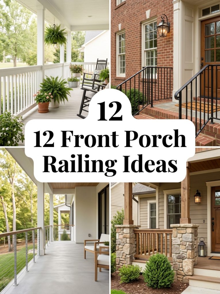 12 Front Porch Railing Ideas