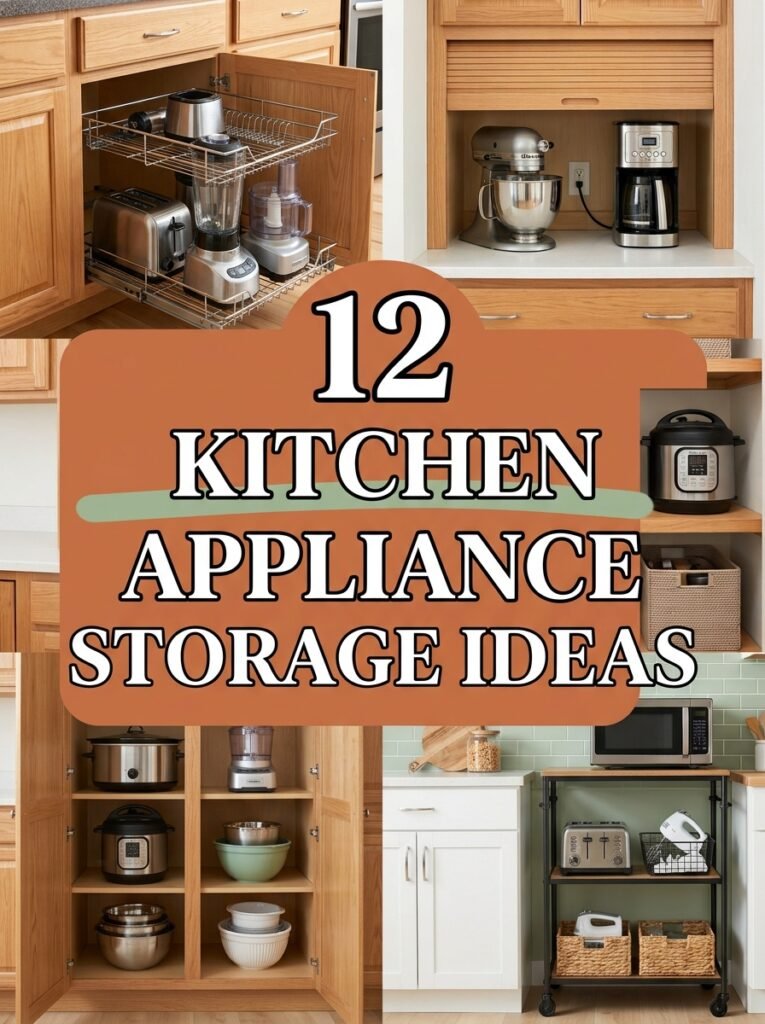 12 Kitchen Appliance Storage Ideas