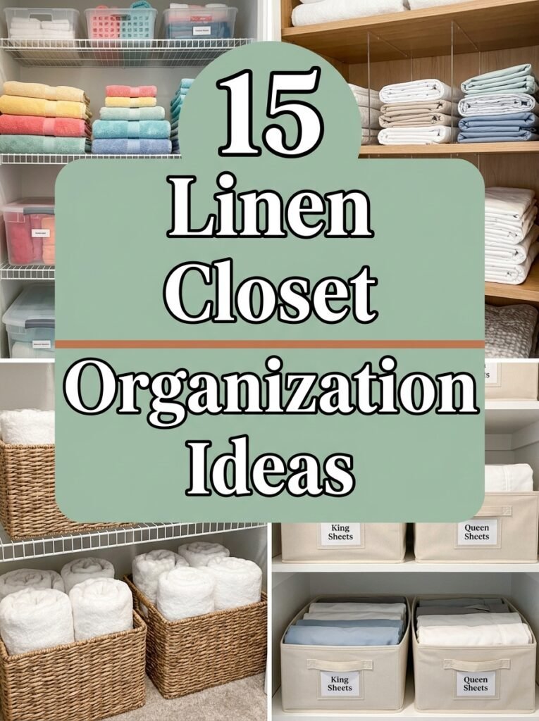 15 Linen Closet Organization Ideas