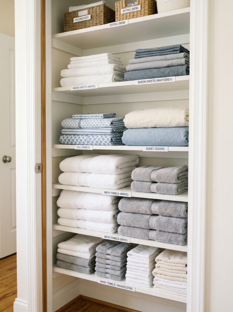 Linen Closet Organization Ideas