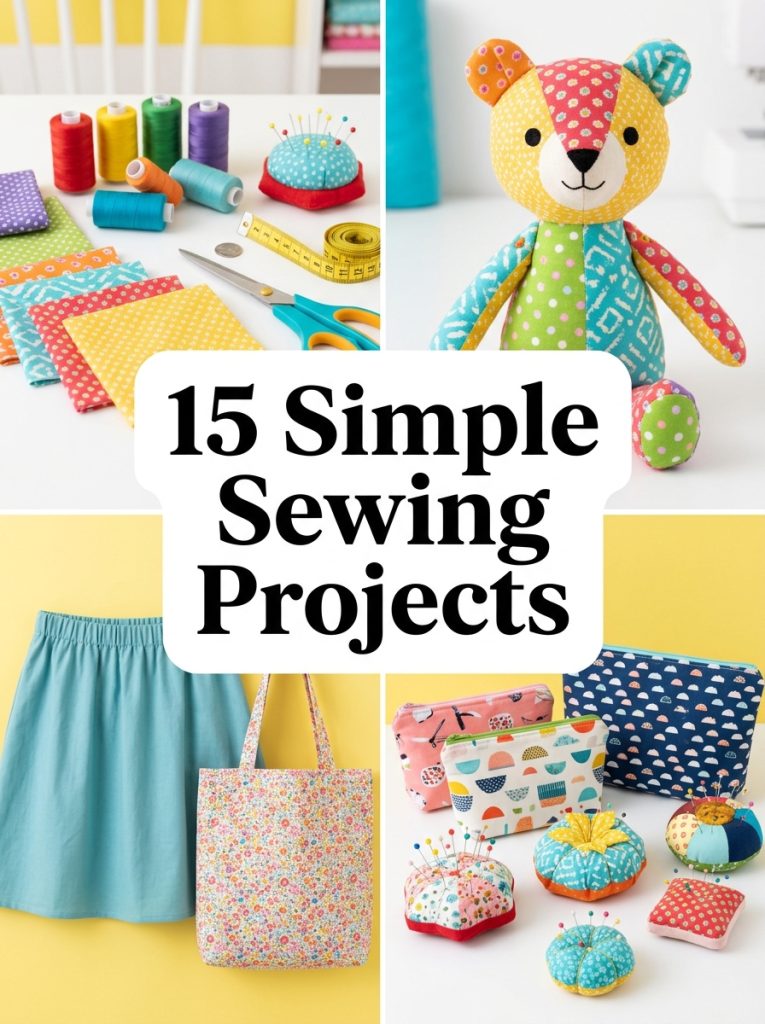 15 Simple Sewing Projects for Beginners