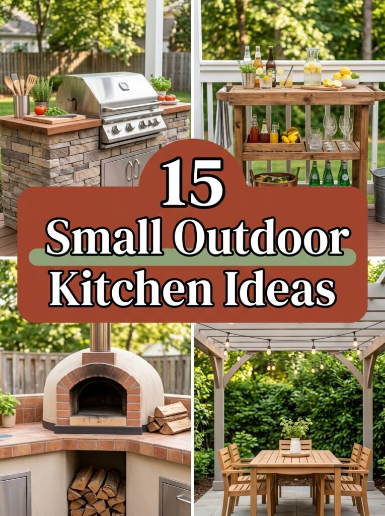 15 Small Outdoor Kitchen Ideas