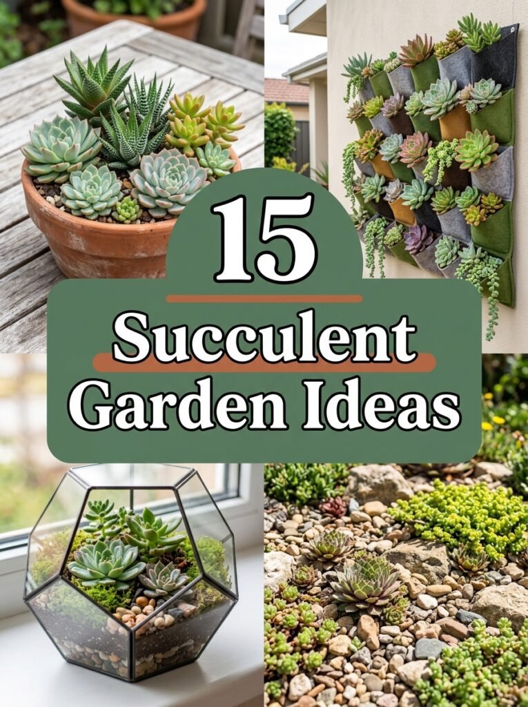 15 Succulent Garden Ideas