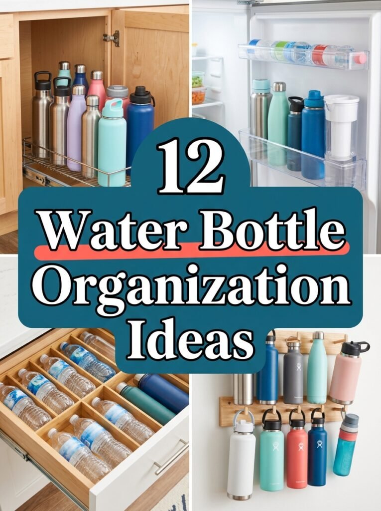 12 Water Bottle Organization Ideas