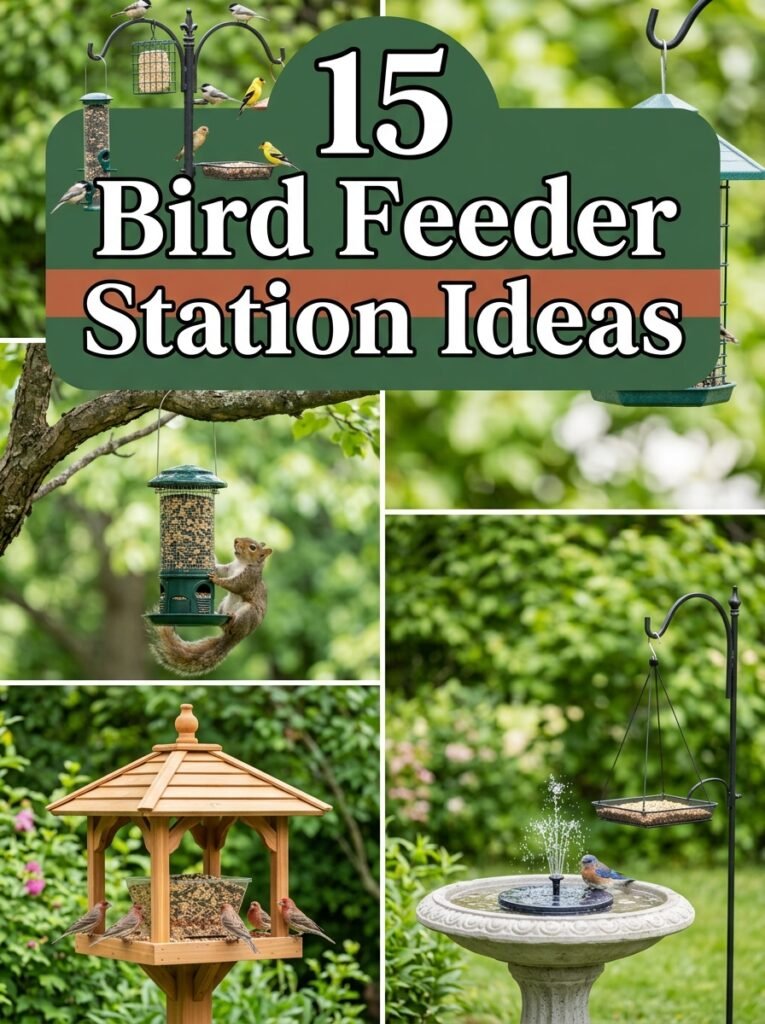 15 Bird Feeder Station Ideas