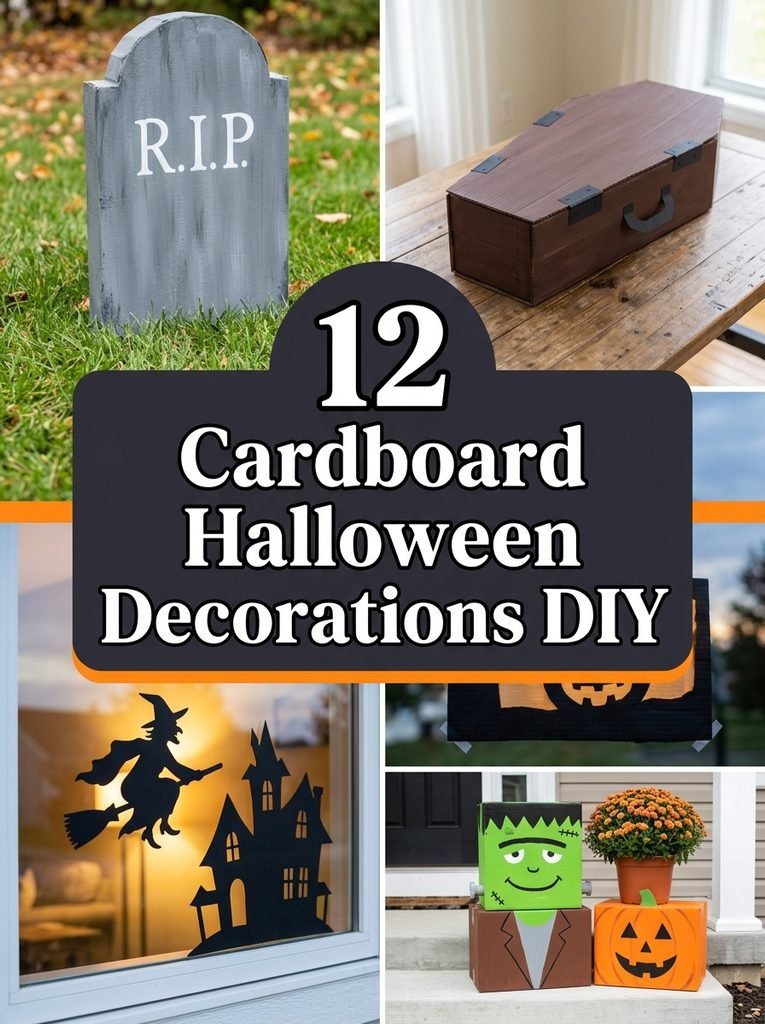 12 Cardboard Halloween Decorations DIY