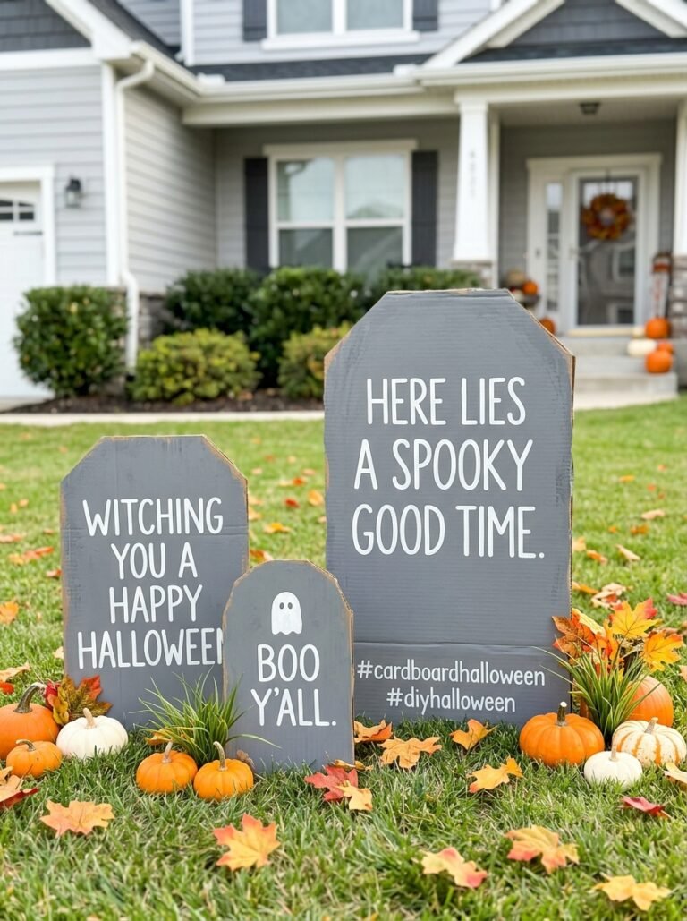 Cardboard Halloween Decorations DIY