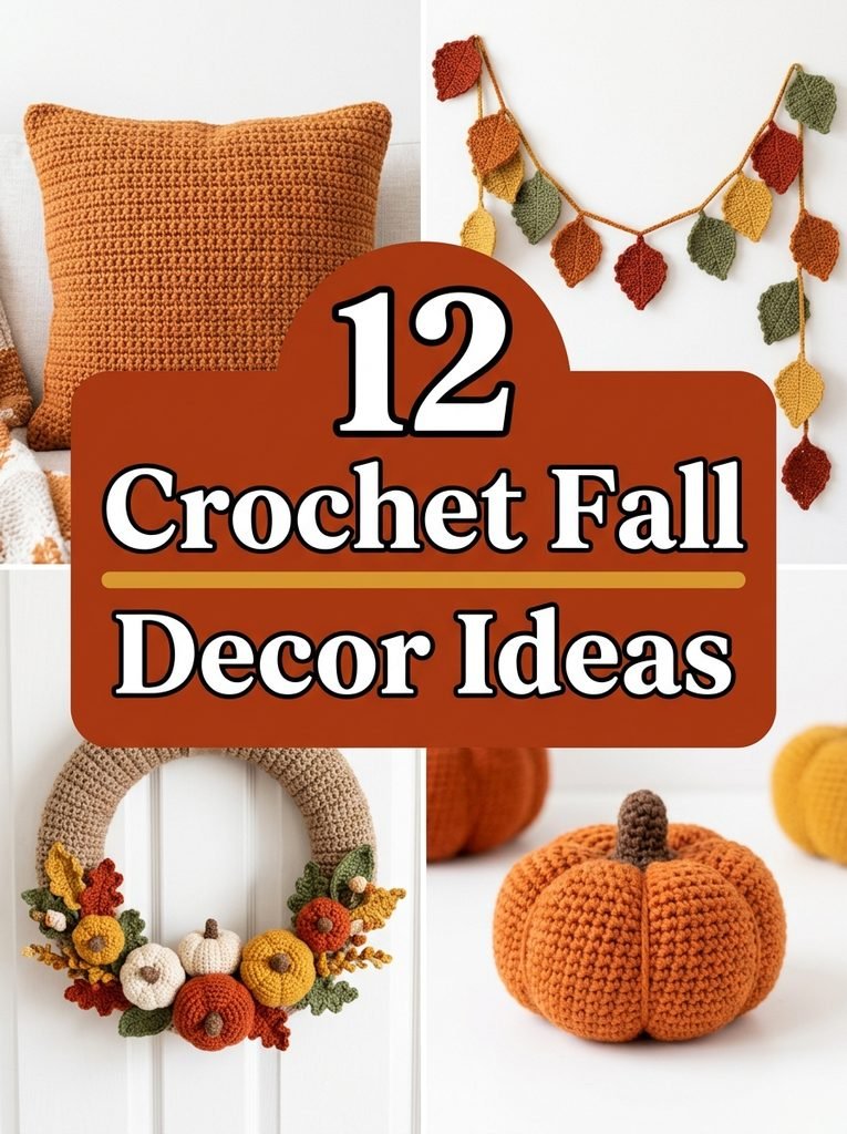 12 Crochet Fall Decor Ideas