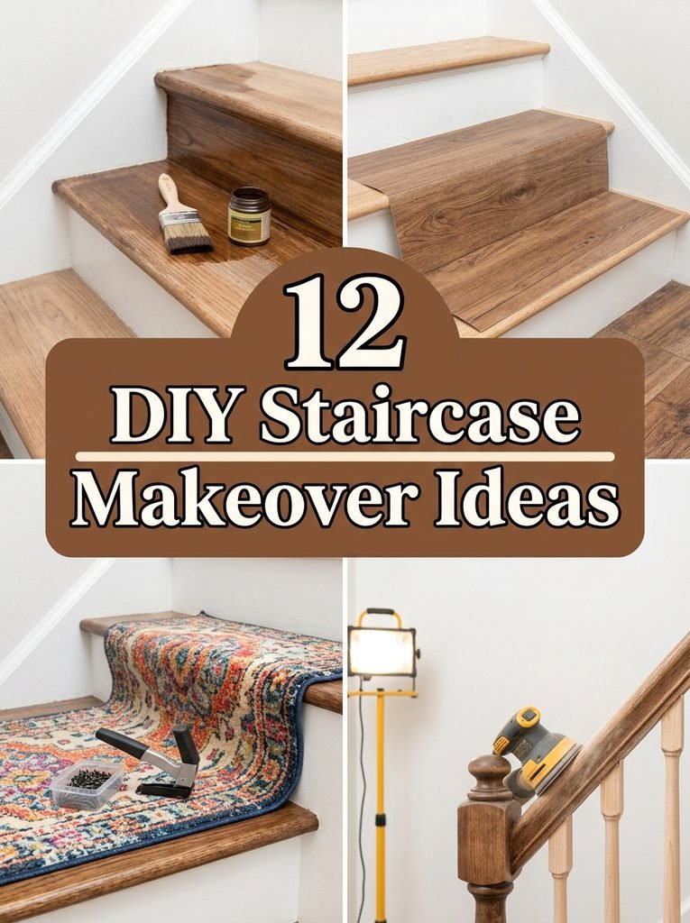 12 DIY Staircase Makeover Ideas