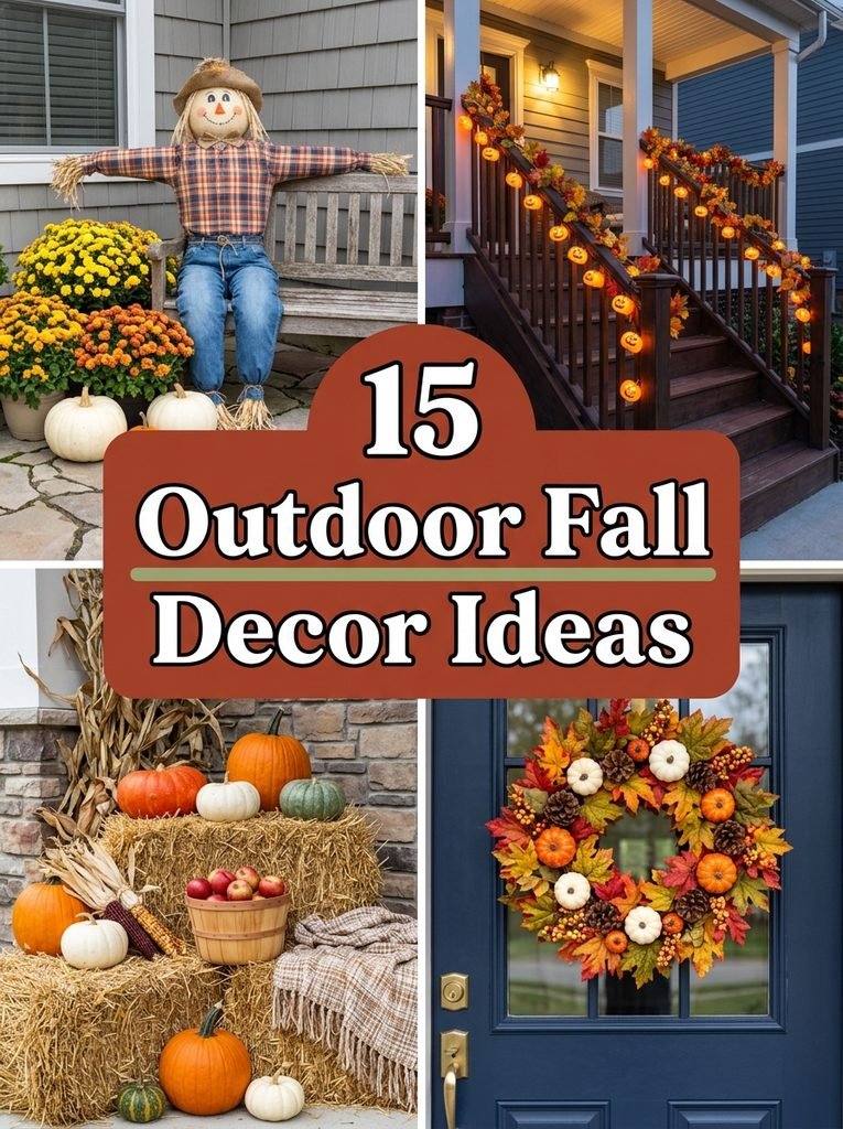 15 Outdoor Fall Decor Ideas for Yard and Landscaping