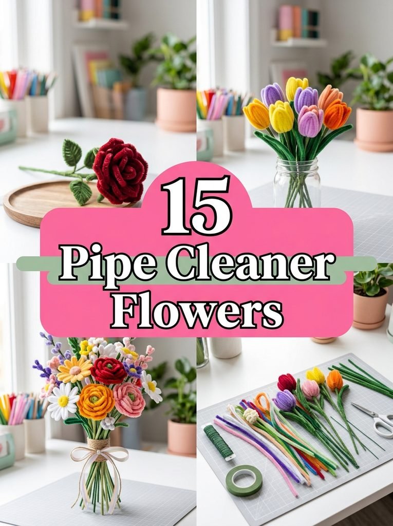 15 Pipe Cleaner Flowers