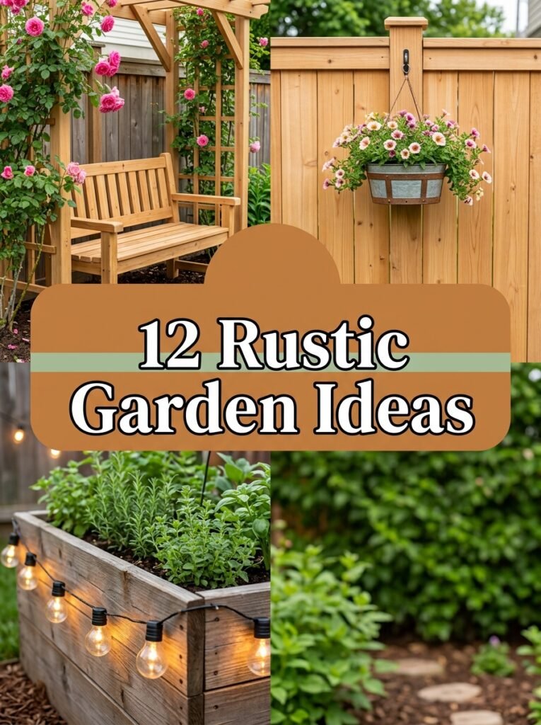 12 Rustic Garden Ideas