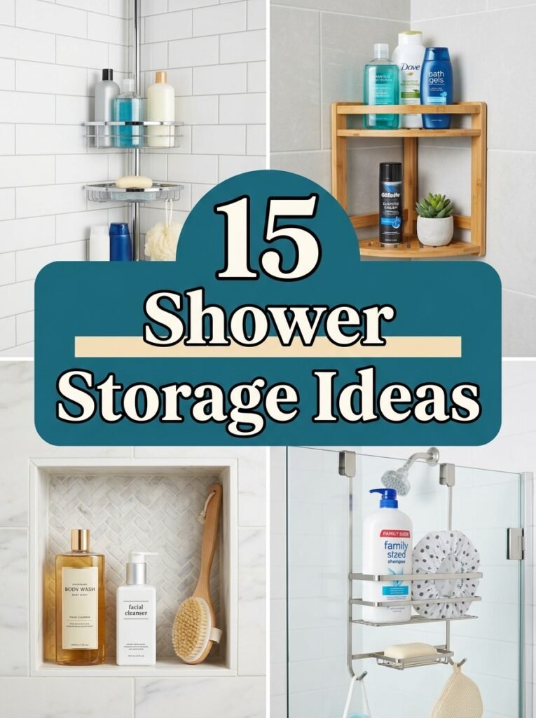 15 Shower Storage Ideas