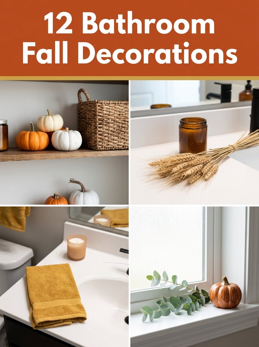 12 Bathroom Fall Decorations