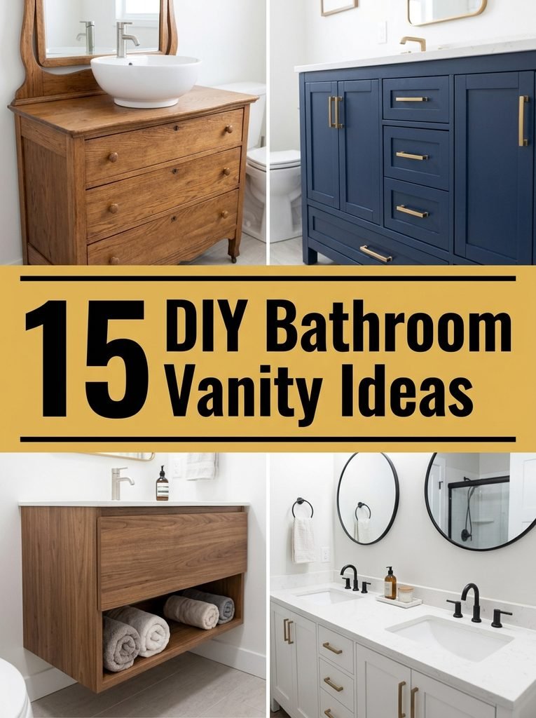 15 DIY Bathroom Vanity Ideas