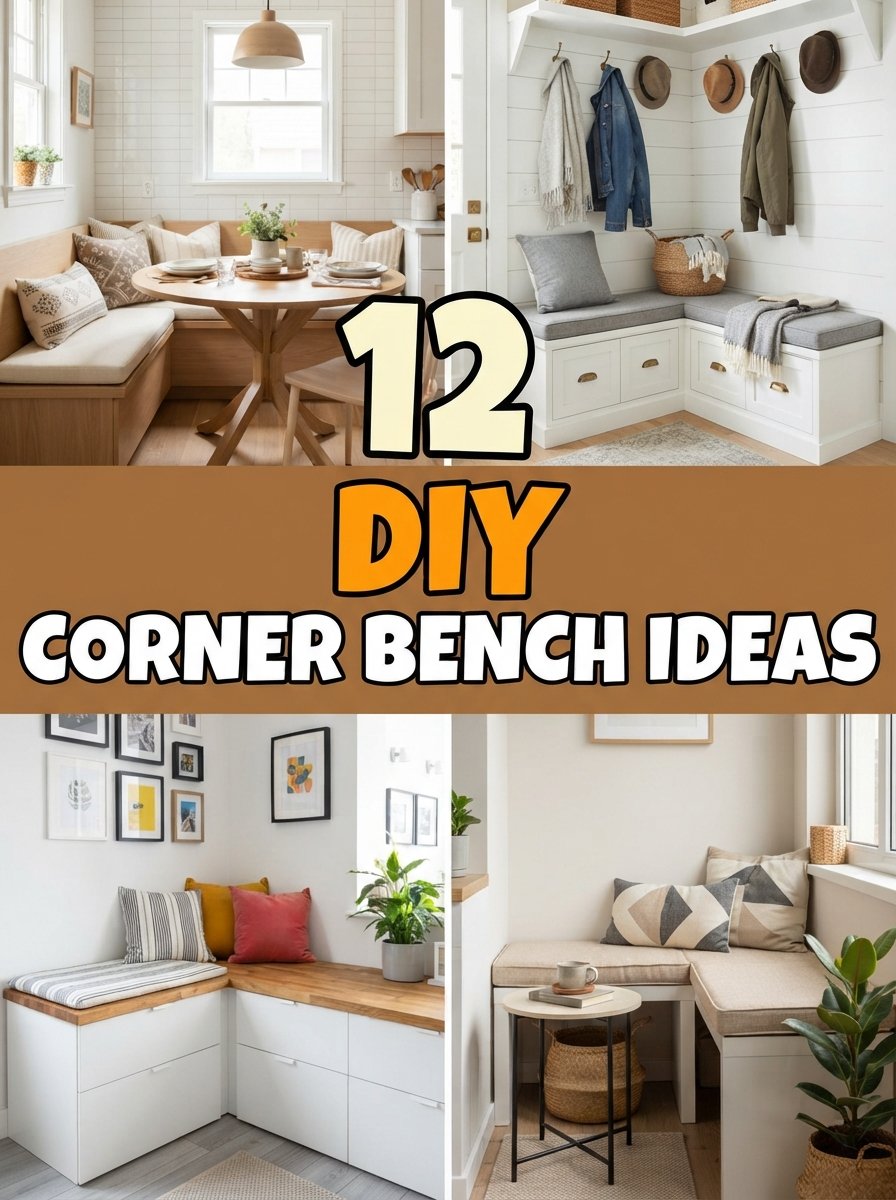 12 DIY Corner Bench Ideas