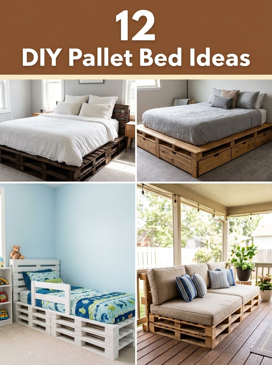 12 DIY Pallet Bed Ideas