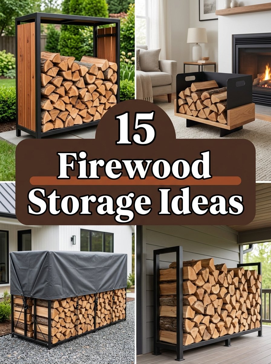 15 Firewood Storage Ideas