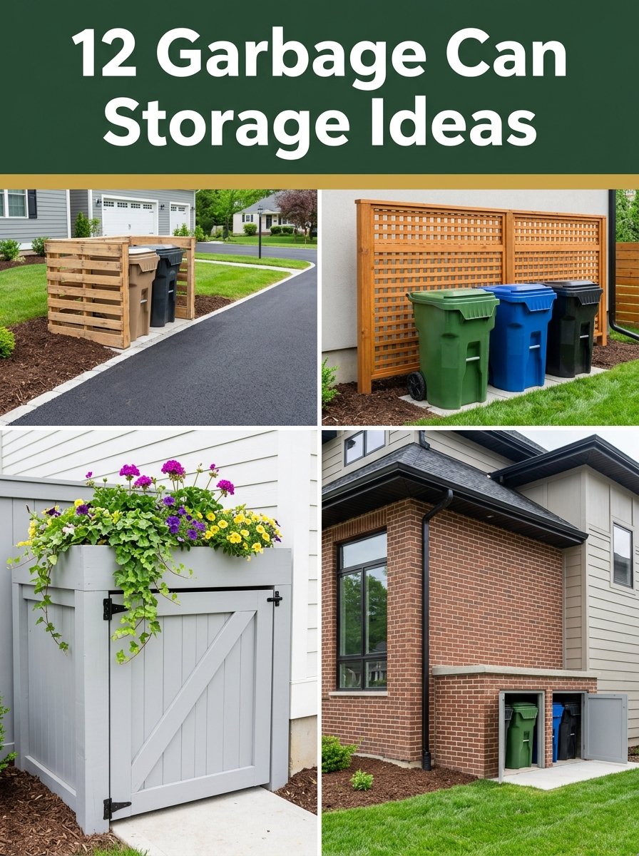 12 Garbage Can Storage Outdoor Ideas