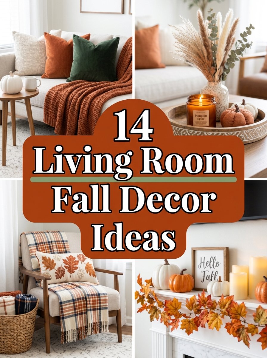 14 Living Room Fall Decor Ideas