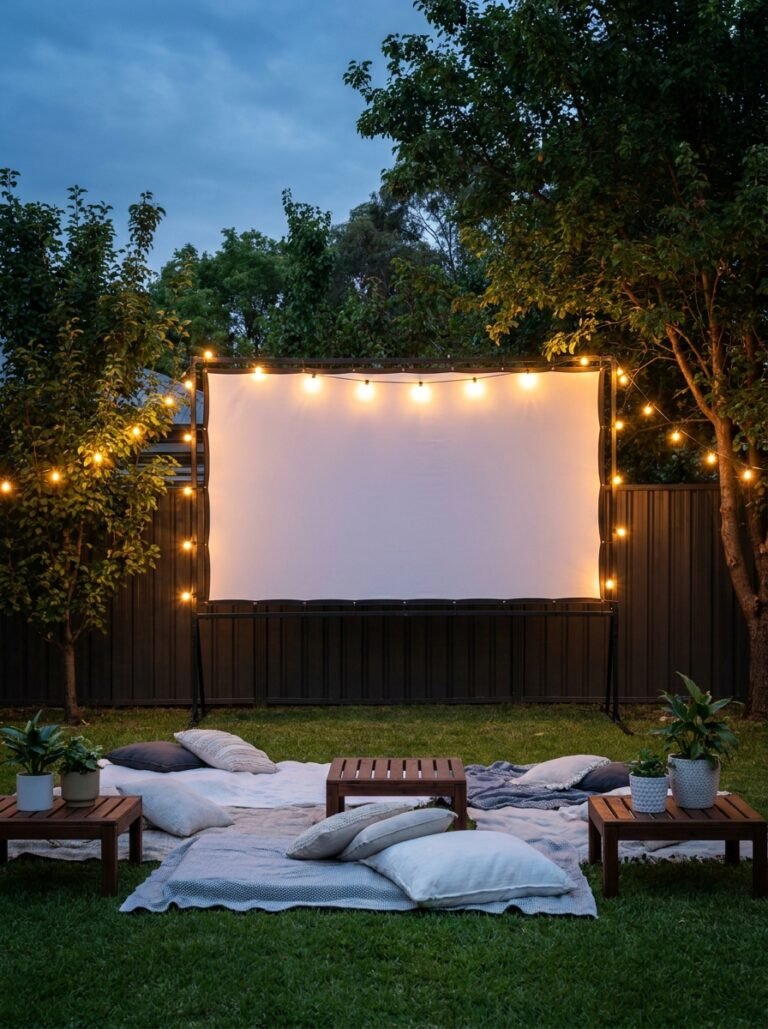 Backyard Movie Screen Ideas
