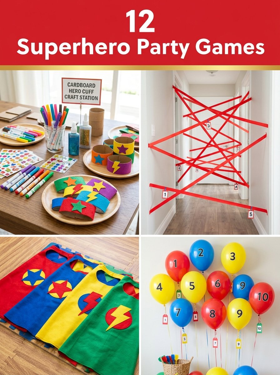12 Superhero Birthday Party Games