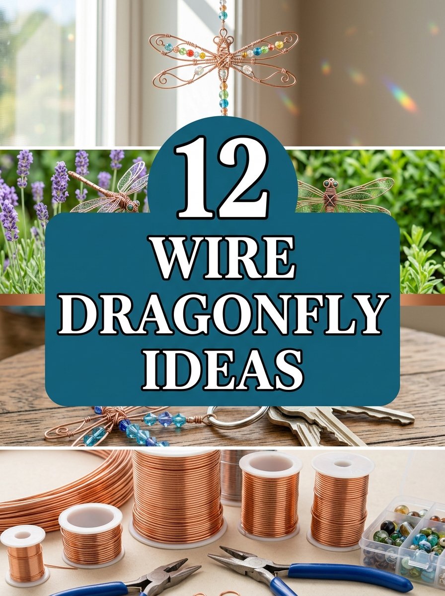 12 Wire Dragonfly Ideas