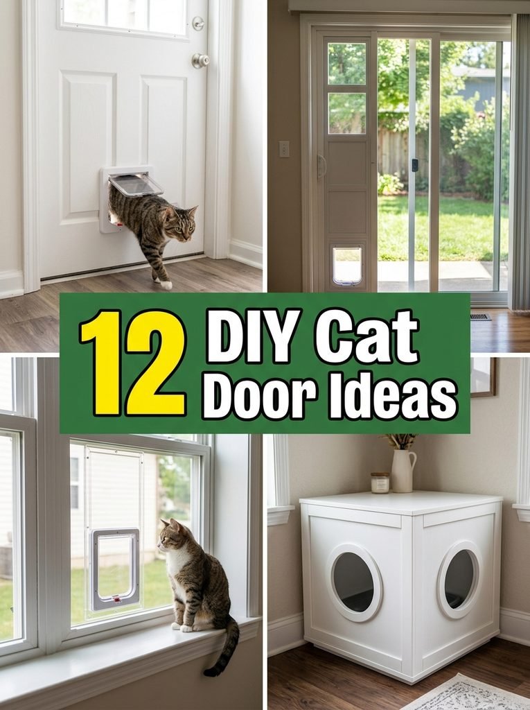 12 DIY Cat Door Ideas