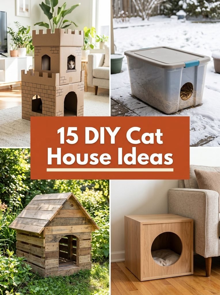 15 DIY Cat House Ideas