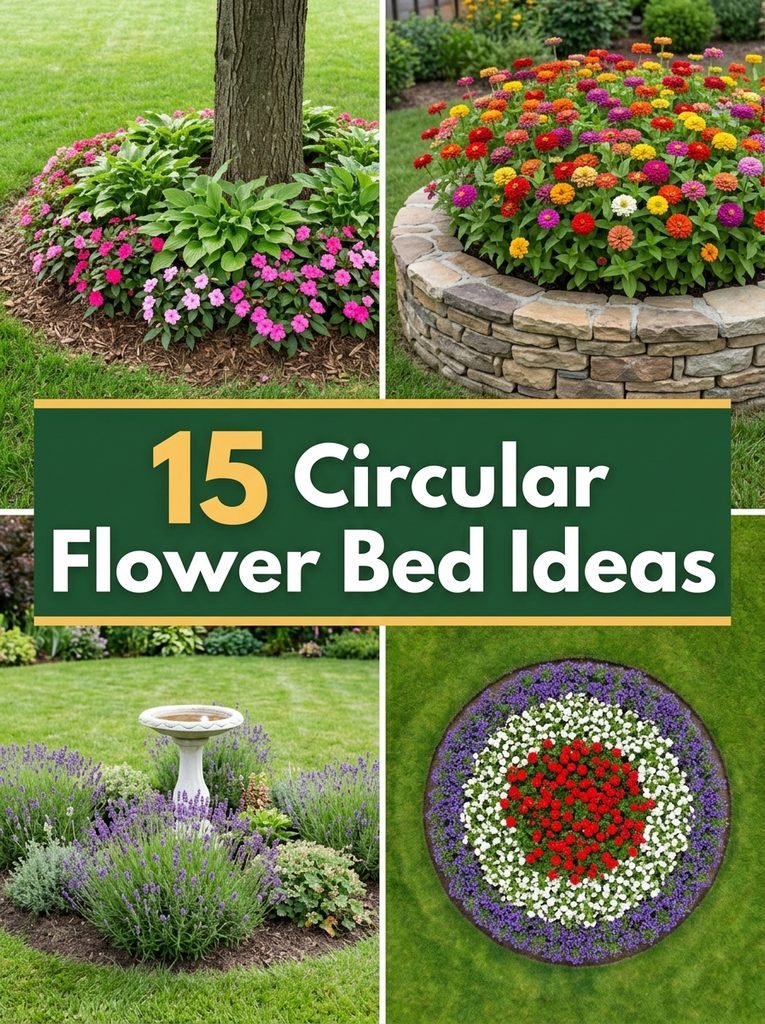 15 Circular Flower Bed Ideas for a Stunning Front Yard