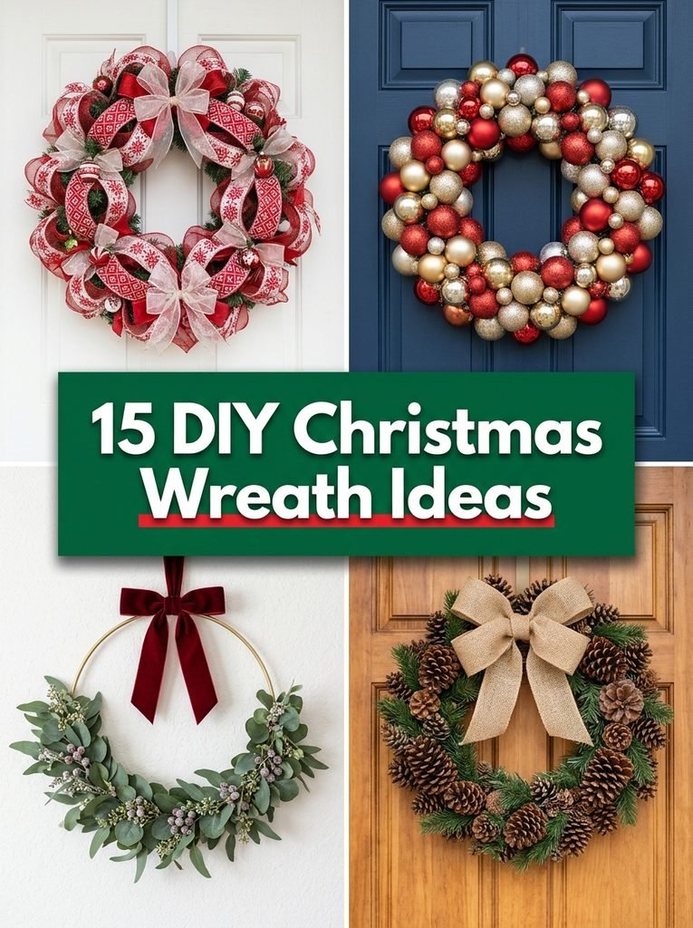 15 DIY Christmas Wreath Ideas
