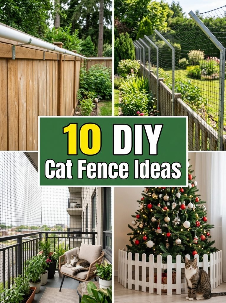 10 DIY Cat Fence Ideas