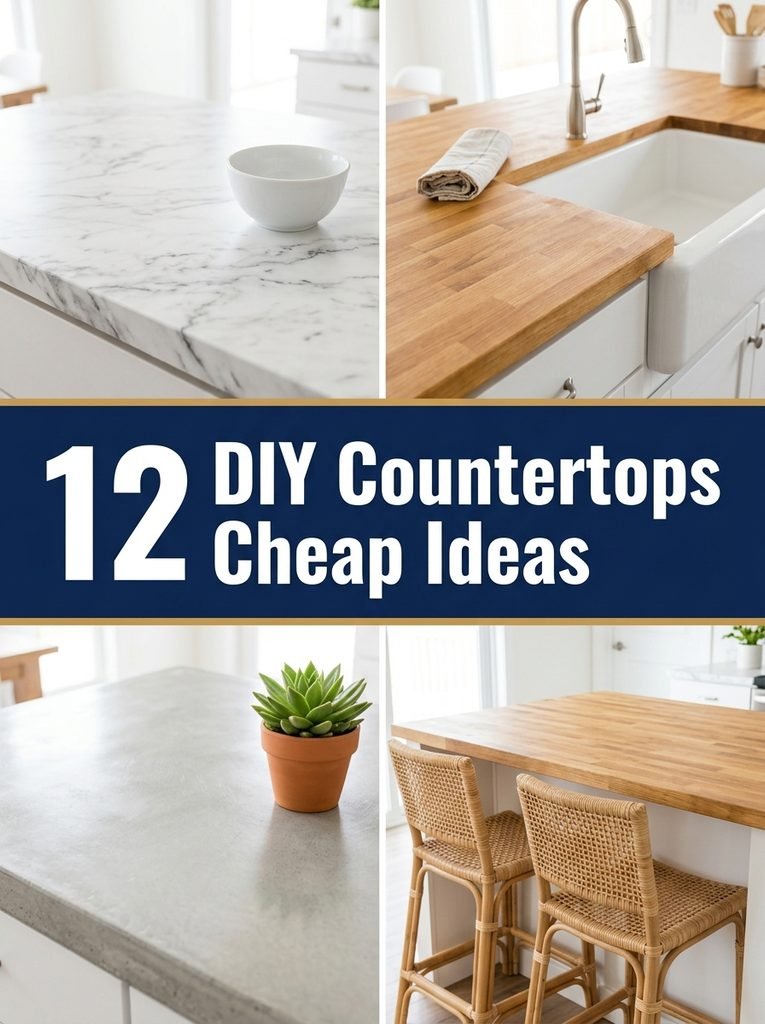 12 DIY Countertops Cheap Enough for Any Kitchen Makeover