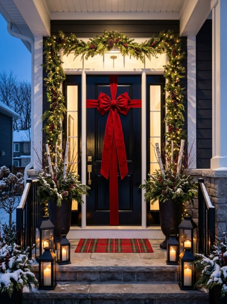 Christmas Front Door Decor Ideas