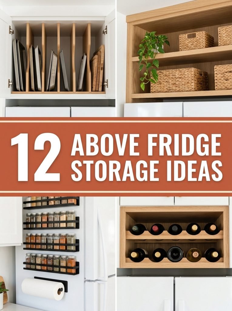 12 Above Fridge Storage Ideas