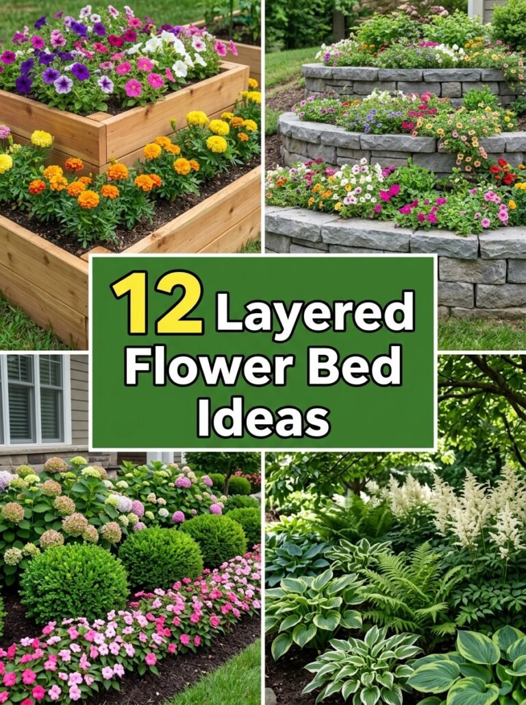 Layered Flower Bed Ideas