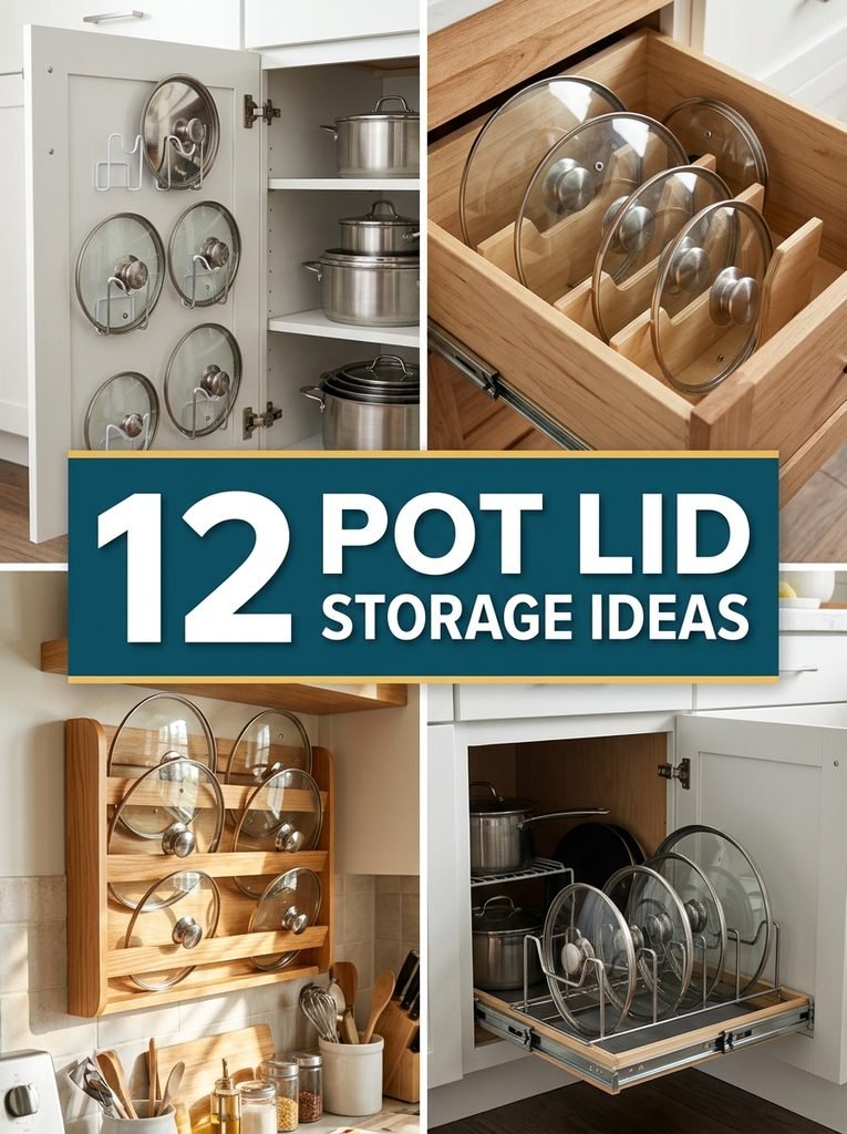 12 Pot Lid Storage Ideas