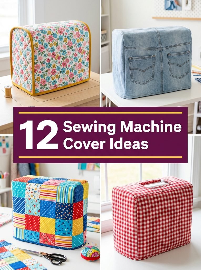 12 Sewing Machine Cover Ideas With an Easy Free Pattern