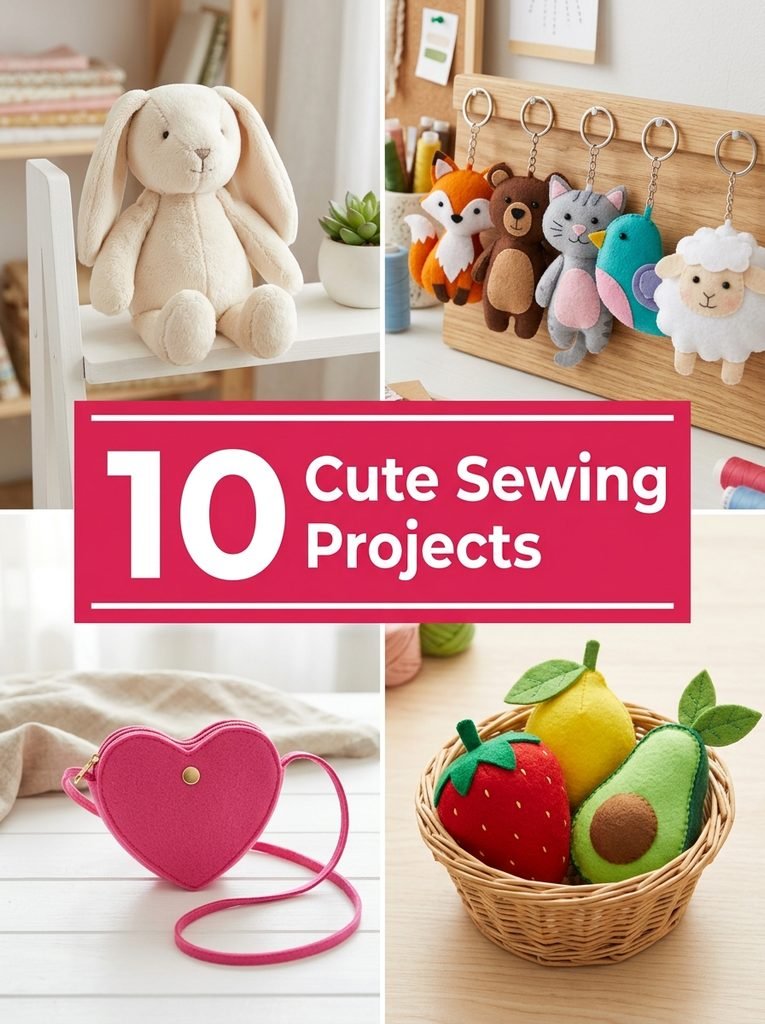 10 Cute Sewing Projects for Plushies and Gifts