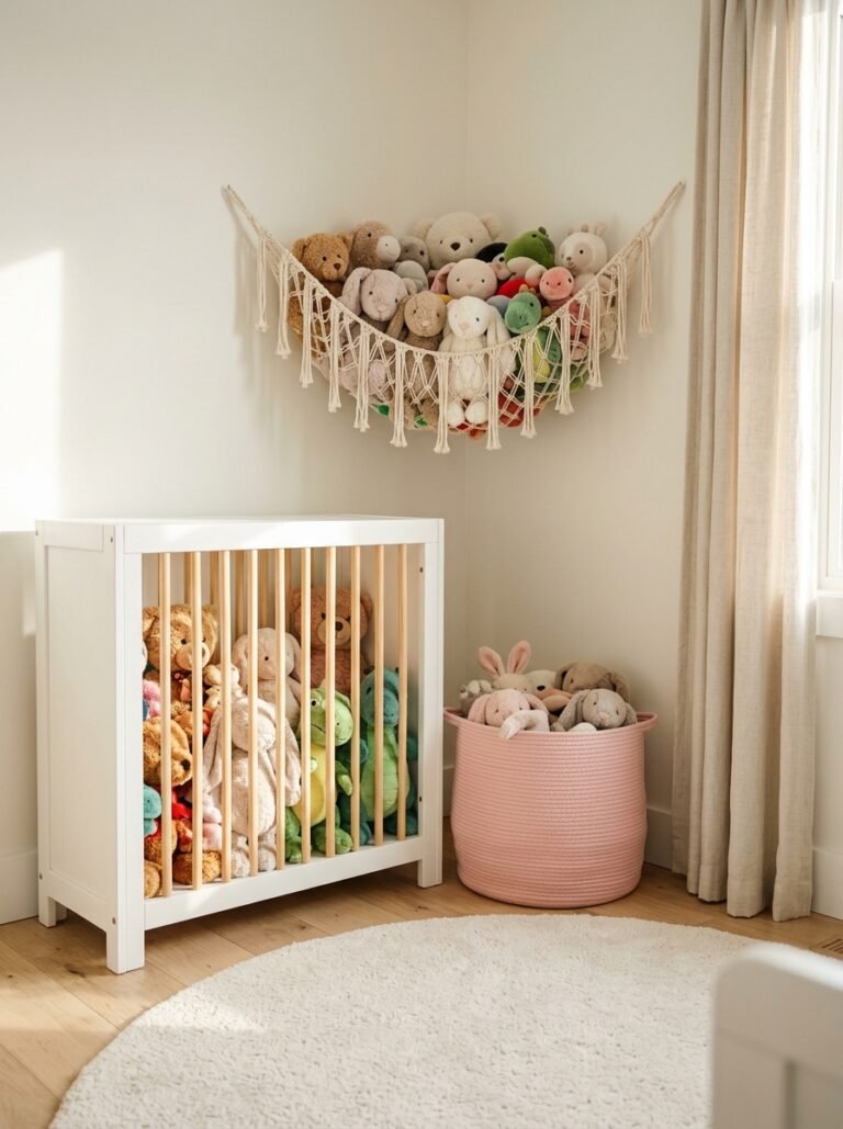 Stuffed Animal Storage Ideas for Kids Rooms and Small Spaces