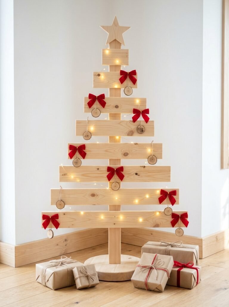 Wooden Christmas Tree Ideas to DIY, Decorate or Buy