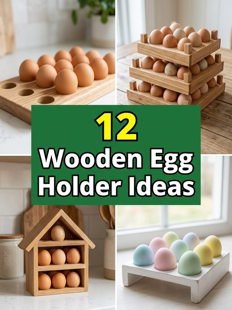 12 Wooden Egg Holder Ideas